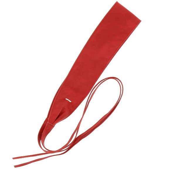 6334 Obi Belt For Women – Wide Waist In Faux Leather, Mica- Red